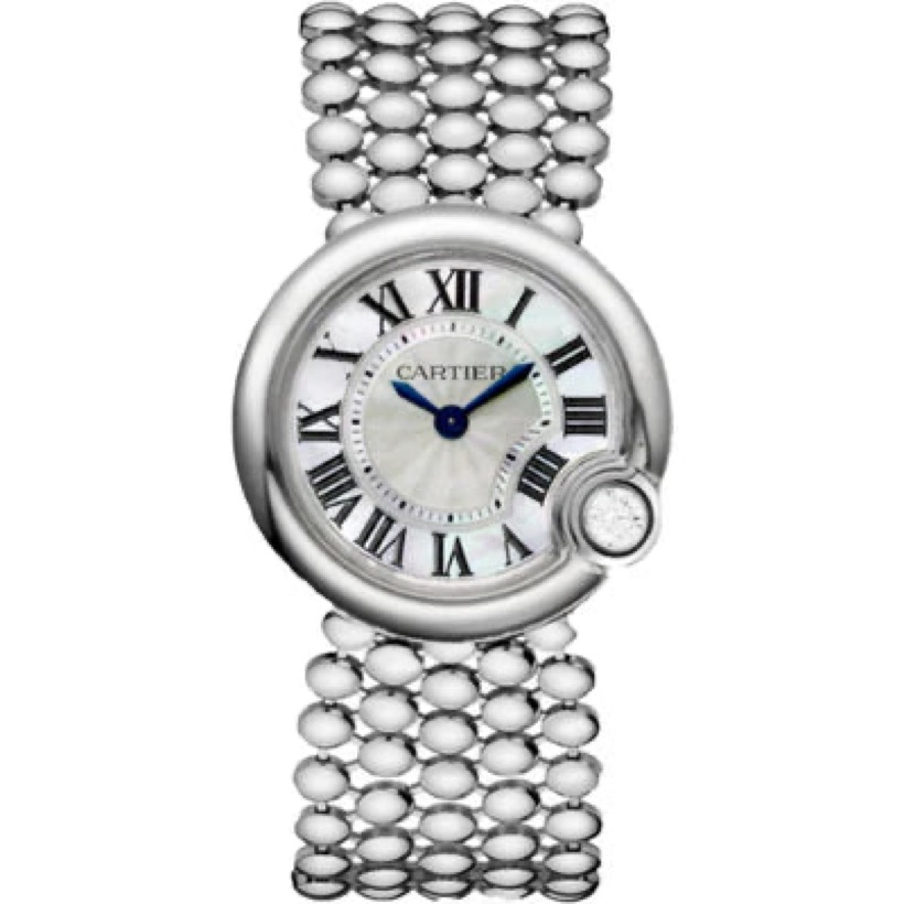 Cartier Ballon Blanc Silver White